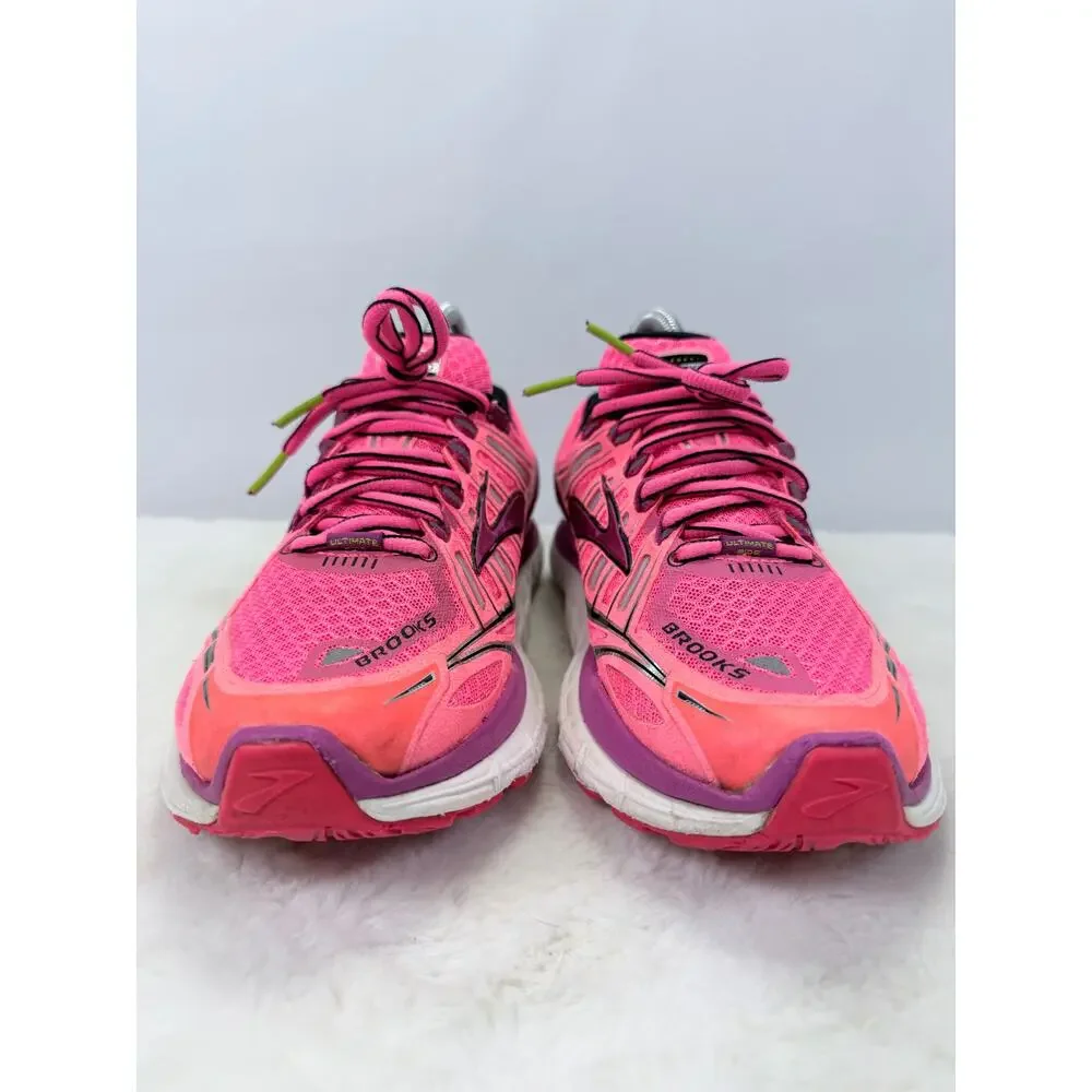 Brooks Transcend 1 Pink Purple Womens Running Shoes Size 8